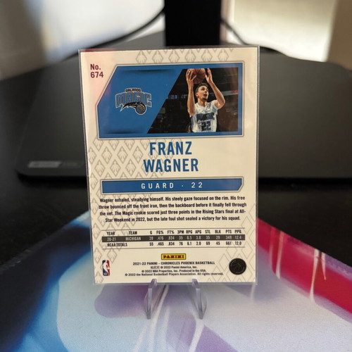 2021-22 Panini Chronicles Franz Wagner #674 Orlando Magic Rookie Card near mint
