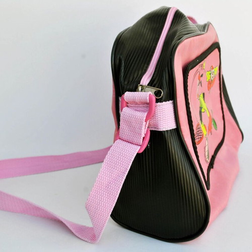 Paxos Vintage Pink Shoulder Bag Crossbody with Cartoon Designs used