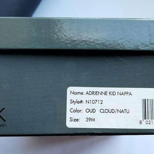 Calvin Klein flat sandals milky gray size 39 like new