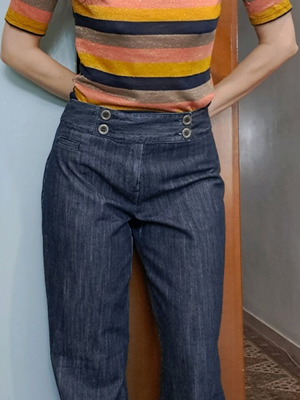 Marks & Spencer Portfolio Wide Leg Jeans μεταχειρισμένα, μπλε σκούρο