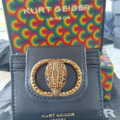 Kurt Geiger Chelsea Fold Wallet new, black