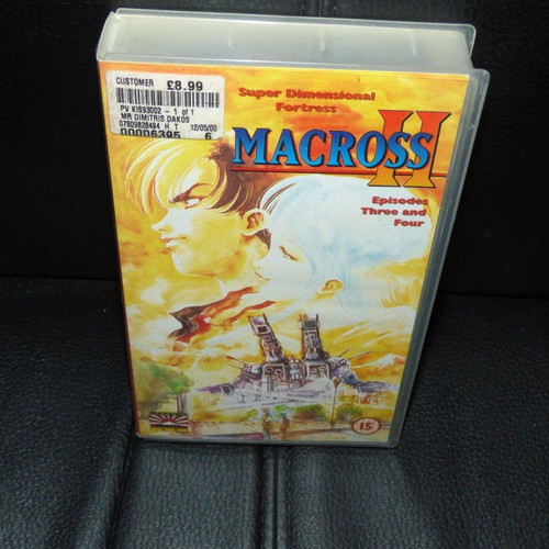 Macross II Episodes Three & Four anime videocassette used