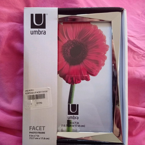 Umbra inox photo frame set new, 12.7x17.8 cm and 10.2x15.2 cm