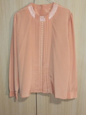 Evening blouse like new, orange, size XL
