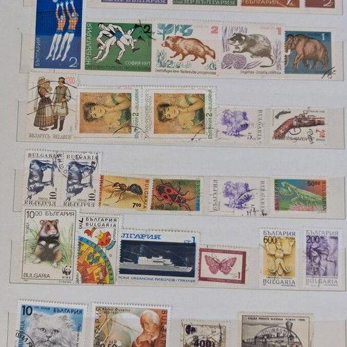 Stamp album used with vintage and thematic world collection