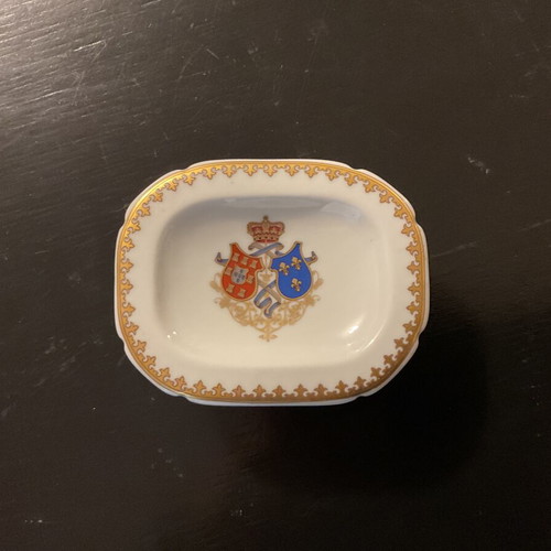 Vista Alegre Portugal vintage porcelain salt cellars, set of 2