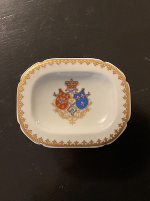 Vista Alegre Portugal vintage porcelain salt cellars, set of 2