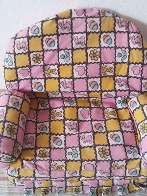 Plush fabric doll sofa like new