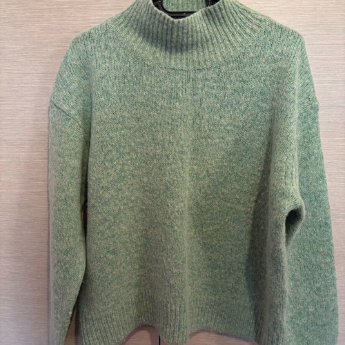 Whistles light green sweater 38% wool like new