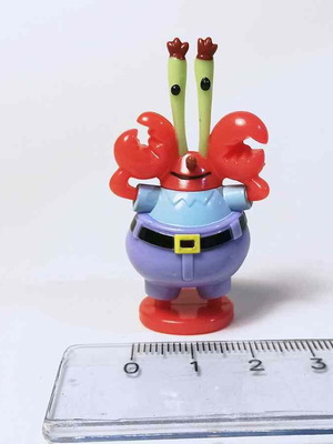Mr Crabs plastic figure used from SpongeBob SquarePants