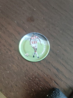 Metal Football Collectible Cap Olympiakos Rivaldo like new