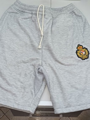 Corteiz Shorts new, medium size, light grey with logo embroidery