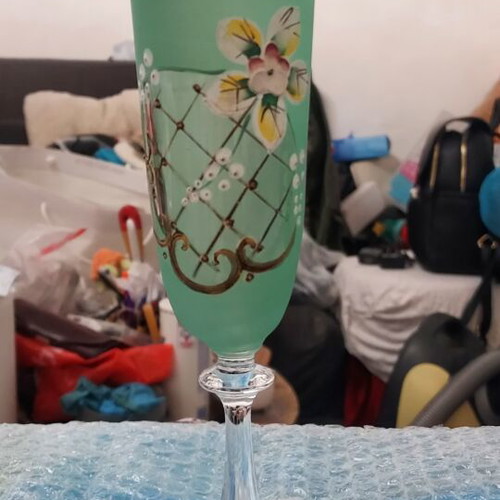 Crystal glasses handmade new