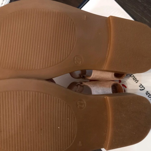 GBB children's sandals size 27 like new, pink gold detail