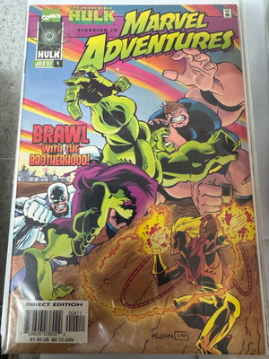 Marvel Adventures Issue 4 1997 like new, The Incredible Hulk vs Brotherhood