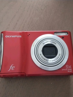 Olympus FE-47 ψηφιακή κάμερα σαν καινούργιο, κόκκινη 14MP retro