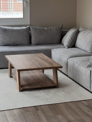Greek-made soft grey sofa, waterproof, 340x260cm