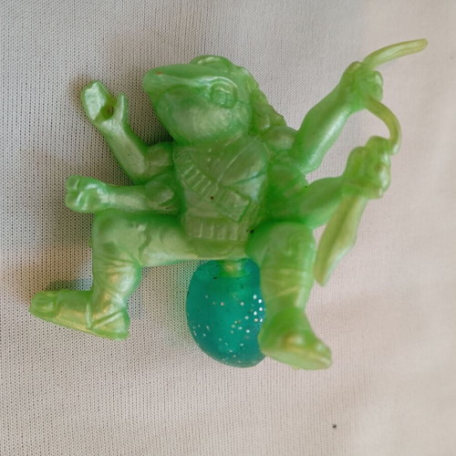 Vintage Υπογήινος Ninja Kombattini figure used, green