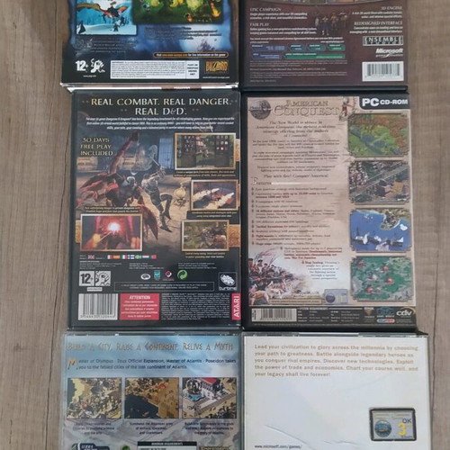 Pc games used, pack of 15