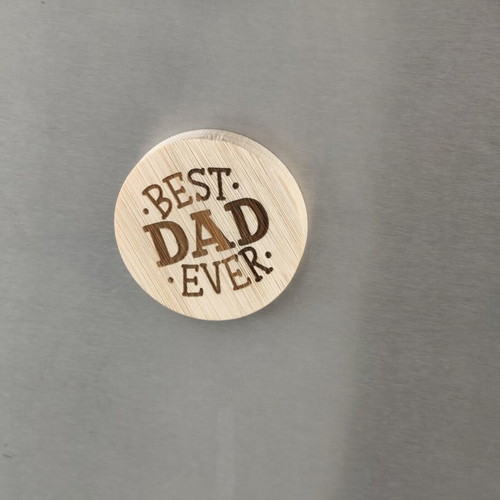 Wooden Bottle Opener and Fridge Magnet Best Dad Ever
