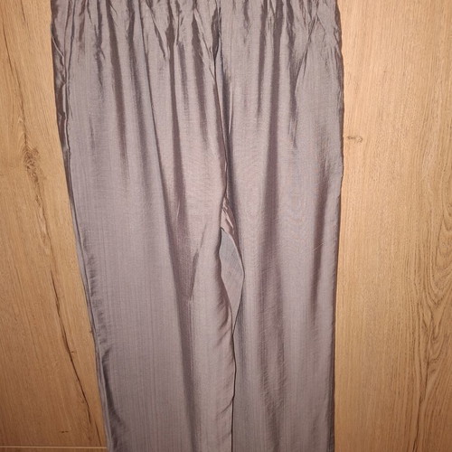 Women's set shirt and pants with elastic waist, new, gray, size XL/XXL