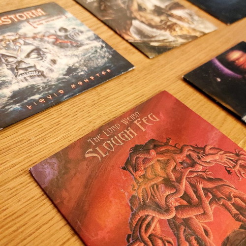 Heavy metal CDs used, 10 promos in paper case