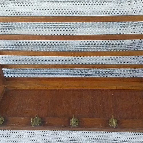 Wooden hat rack used, vintage decorative piece