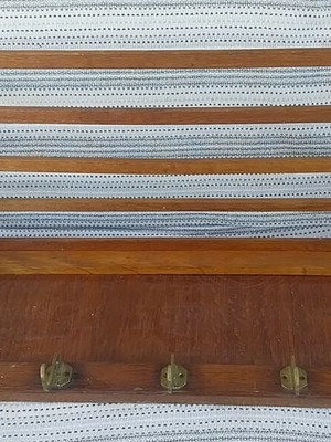 Wooden hat rack used, vintage decorative piece