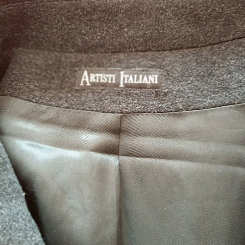 Artisti Italiani wool short coat used, size Medium, anthracite