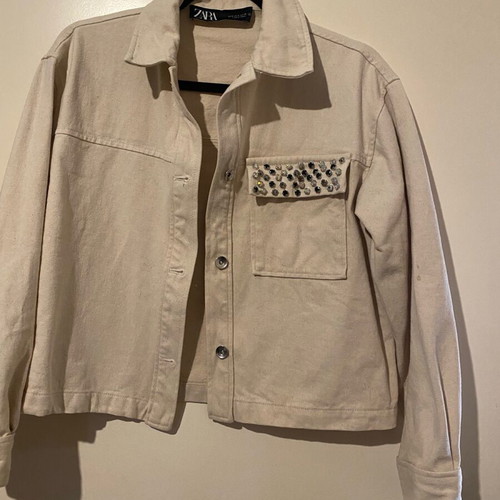 Zara women's beige jacket like new, size S
