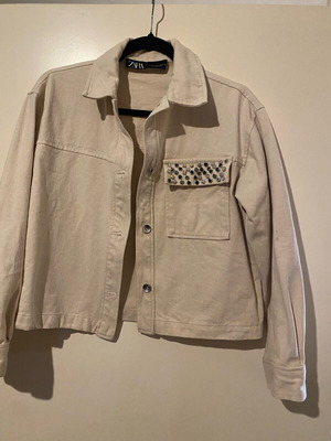 Zara women's beige jacket like new, size S