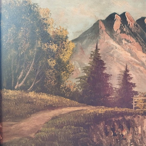 Old handmade painting frame used