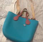 O bag turquoise handbag used