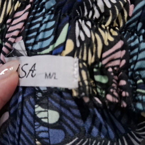 Airisa Pleated Culottes with Abstract Print like new, medium/large
