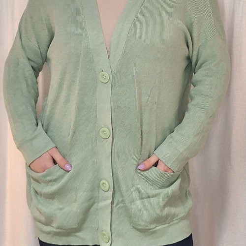 Stradivarius long knitted cardigan like new, size M