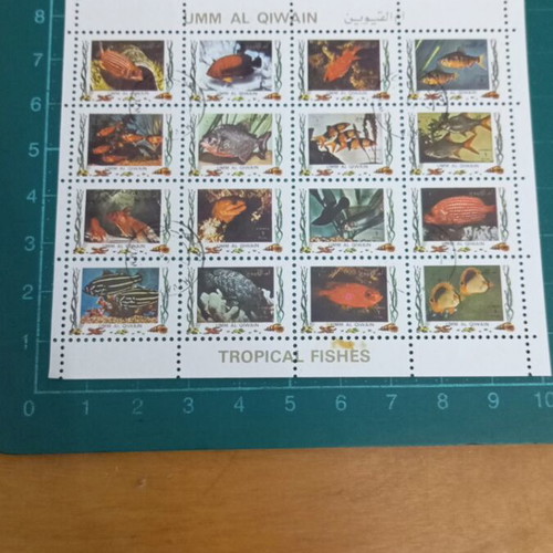 Γραμματόσημα Umm al-Quwain 1972 Airmail fish καινούργια, ολόκληρο φύλλο