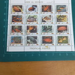 Γραμματόσημα Umm al-Quwain 1972 Airmail fish καινούργια, ολόκληρο φύλλο