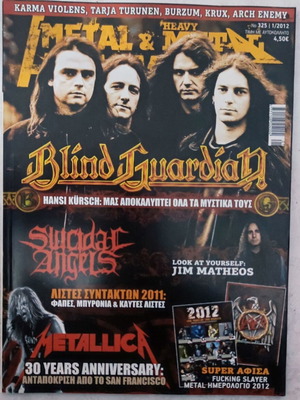 Metal Hammer & Heavy Metal magazine issue 325, January 2012