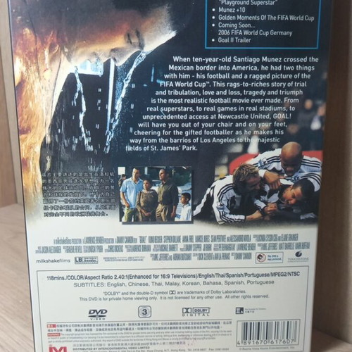 Goal DVD like new with English subtitles