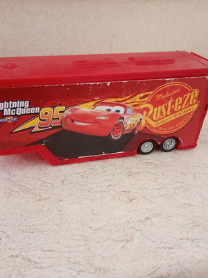 Disney Pixar Cars 95 Lightning McQueen ремарке употребявано