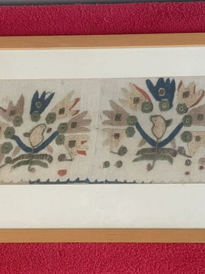 Handmade embroidery framed artwork