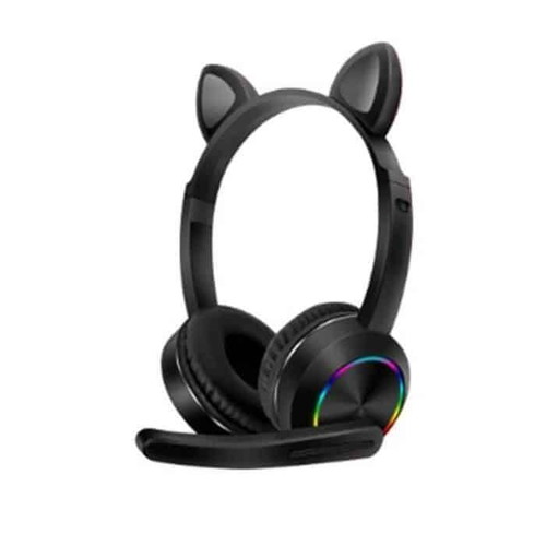 Cat Headphones K23 wireless black headphones new with RGB lights
