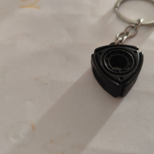 Wankel Mazda keychain new, black and silver