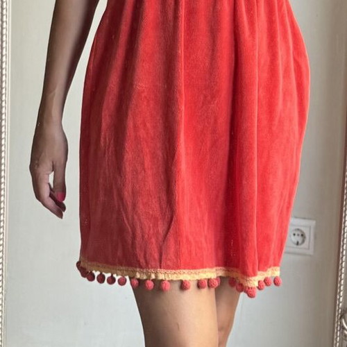 Juicy Couture Toweling Dress, size M, orangered