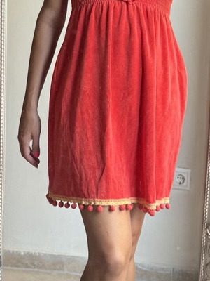 Juicy Couture Toweling Dress, size M, orangered