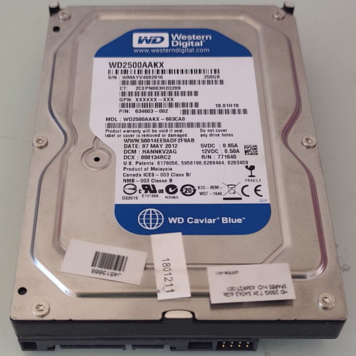 Western Digital WD Caviar Blue HDD 3.5" SATA 250GB