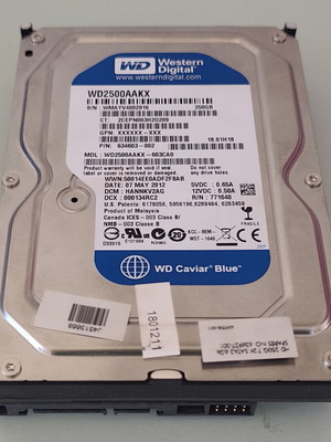 Western Digital WD Caviar Blue HDD 3.5" SATA 250GB