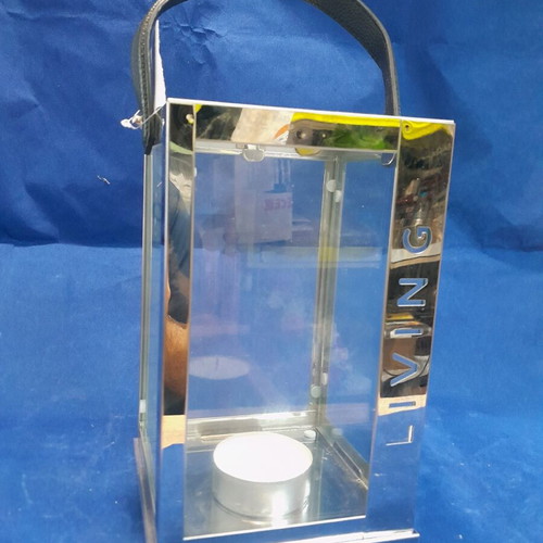 Metal stainless lantern for tealight new 14×23