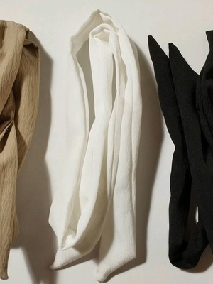Korean style hairbands with wire new, set of 3 pieces