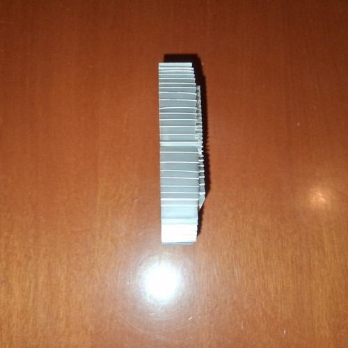 CPU cooler used, aluminum and copper without fan